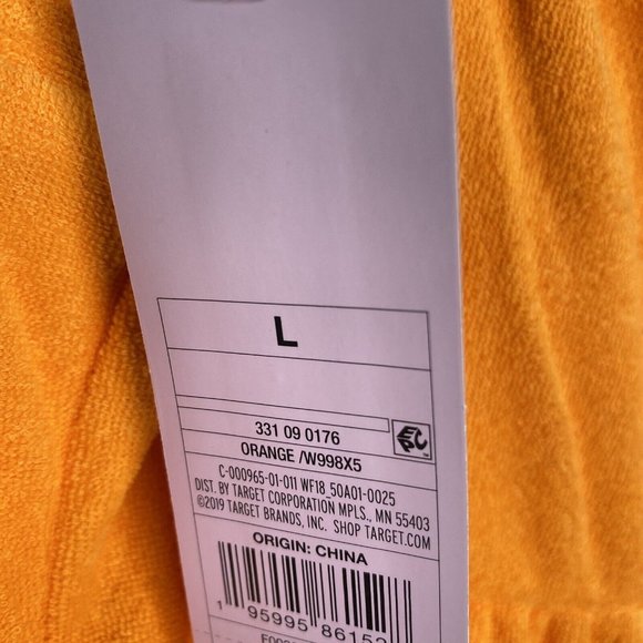 Wild Fable Orange Romper Large Halter Tie Terry Beach Casual Lounge Coverup - Picture 5 of 5